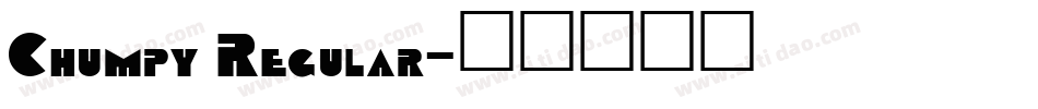 Chumpy Regular字体转换